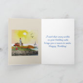 Vivian's Shop - The Lighthouse Birthday Card Karte (Innenseite)