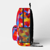 Vivid Abstract Paint Splash Backpack – Colorful  Bedruckter Rucksack (Rechts)