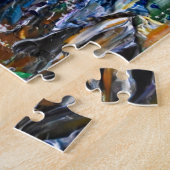 Vivid Abstraction - Öl Paint Chaos am Pa des Künst Puzzle (Seite)