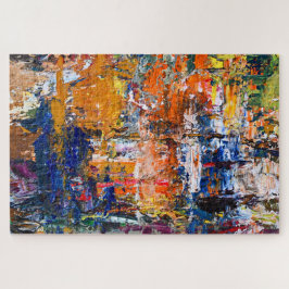 Vivid Abstraction - Öl Paint Chaos am Pa des Künst Puzzle