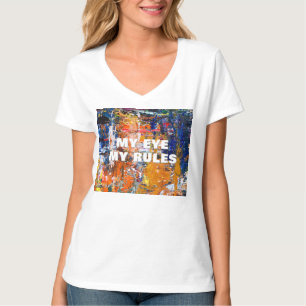 Vivid Abstraction - Öl Paint Chaos am Pa des Künst T-Shirt