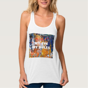 Vivid Abstraction - Öl Paint Chaos am Pa des Künst Tank Top