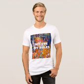 Vivid Abstraction - Öl Paint Chaos am Pa des Künst Tri-Blend Shirt (Vorderseite voll)