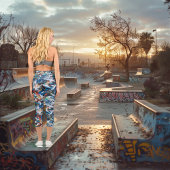 Vivid Abstrakt Graffiti - Cool und energetisch Capri Leggings