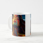 Vivid Abstrakt Portrait Kaffeetasse (Vorderseite Links)