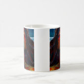 Vivid Abstrakt Portrait Kaffeetasse (Mittel)