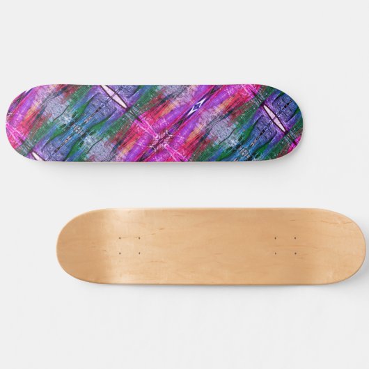 Vivid Abstrakt Weave, 8 1/2" Skateboard Deck (Horizontal)