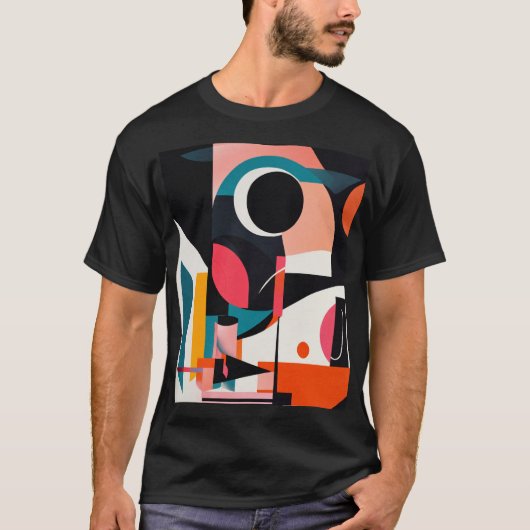Vivid Abstrakte Formen Collection T-Shirt (Vorderseite)