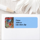 Vivid Art Nouveau Peacock (Insitu)