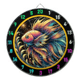 Vivid Betta Fish Dartboard Charm Dartscheibe (vorne)