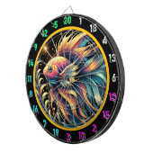 Vivid Betta Fish Dartboard Charm Dartscheibe (Vorderseite rechts)