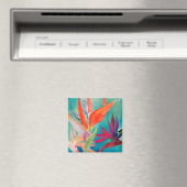 Vivid Birds of Paradise Magnet (In Situ (Geschirrspüler))