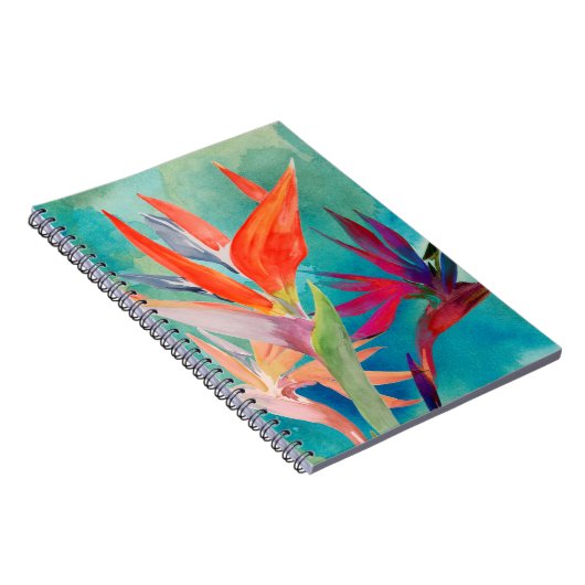 Vivid Birds of Paradise Notizblock (Rechte Seite)