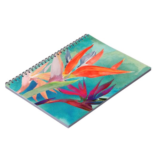 Vivid Birds of Paradise Notizblock (Linke Seite)