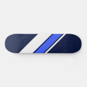 Vivid blaue Diagonal-Racing-Streifen auf der Marin Skateboard (Horizontal)