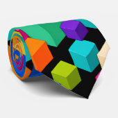 Vivid Blockscape Krawatte (Gerollt)
