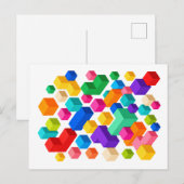 Vivid Blockscape Postkarte (Vorne/Hinten)