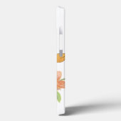 Vivid Bloom auf Black iPhone Cover (Rückseite / Links)