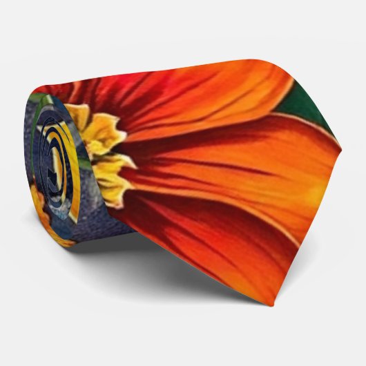 Vivid Bloom Krawatte (Gerollt)