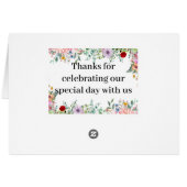 Vivid Bloom - Multicolor Tischnummern (Rückseite Horizontal)