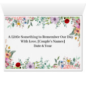 Vivid Bloom - Multicolor Tischnummern (Innenansicht Horizontal (Unten))