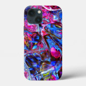 Vivid Blue and Hot Pink Case-Mate Telefoncase iPhone Hülle (Rückseite)