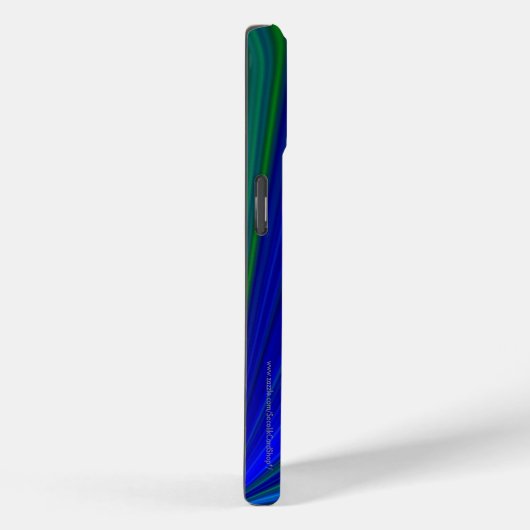 Vivid Blue Green Sternexplosion personalisieren Na Case-Mate iPhone Hülle (Rückseite / Rechts)