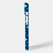 Vivid Blue Hearts Case-Mate iPhone Hülle (Rückseite / Links)