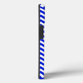 Vivid Blue und White Zig Zag Case-Mate iPhone Hülle (Rückseite / Rechts)