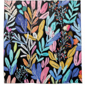 Vivid Botanical Duschvorhang (Vorderseite)