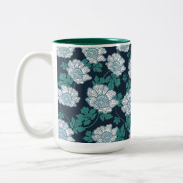 Vivid Botanical Elegance Zweifarbige Tasse