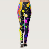 Vivid Canine Vibes Design Leggings (Rückseite)