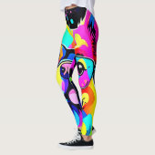 Vivid Canine Vibes Design Leggings (Links)