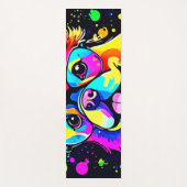 Vivid Canine Vibes Design Yogamatte (Vorderseite)