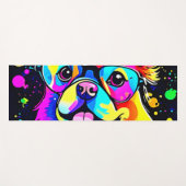 Vivid Canine Vibes Design Yogamatte (Vorderseite (Horizontal))