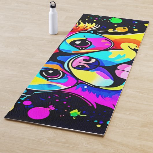 Vivid Canine Vibes Design Yogamatte (Beispiel)