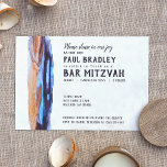 Vivid Caramel & Blue Bar Mitzvah Einladung<br><div class="desc">Starke,  lebendige Pinselstricheinladung mit Akzenten von Auberginen,  Pflaume,  Karamelll,  Blau und Türkis. Bar Mitzvah Einladungs-Design kann auf einen anderen Gegenstand übertragen werden,  und andere Kartengrößen sind verfügbar. Die passenden rsvp Karten und Rücksendeadressen-Aufkleber werden das Aussehen für Ihre besondere Geburtstagsfeier abschließen!</div>