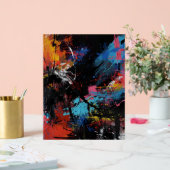 Vivid Chaos - Abstrakter Ausdruckskünstlerin Prin Acrylschild (Hochzeit)