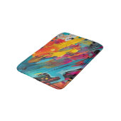 Vivid Chaos Splash Graffiti Badematte (Schrägansicht)