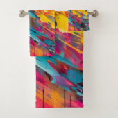 Vivid Chaos Splash Graffiti Badhandtuch Set (Insitu)