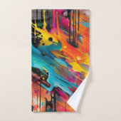 Vivid Chaos Splash Graffiti Badhandtuch Set (Handtuch)