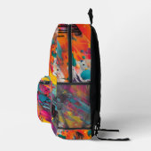 Vivid Chaos Splash Graffiti Bedruckter Rucksack (Rechts)
