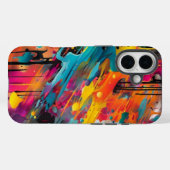 Vivid Chaos Splash Graffiti Case-Mate iPhone Hülle (Rückseite (Horizontal))