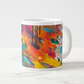 Vivid Chaos Splash Graffiti Jumbo-Tasse (Vorderseite Rechts)