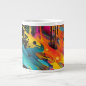 Vivid Chaos Splash Graffiti Jumbo-Tasse (Vorderseite)