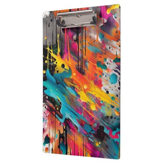 Vivid Chaos Splash Graffiti Klemmbrett (Links)