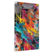 Vivid Chaos Splash Graffiti Klemmbrett (Rechts)