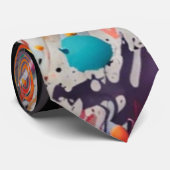 Vivid Chaos Splash Graffiti Krawatte (Gerollt)