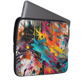 Vivid Chaos Splash Graffiti Laptopschutzhülle (Vorne Rechts)