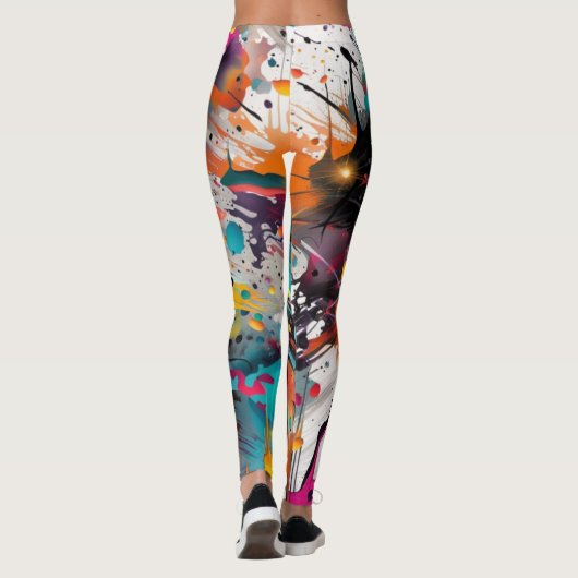 Vivid Chaos Splash Graffiti Leggings (Rückseite)